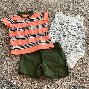 Carters Baby boy summer outfit Set